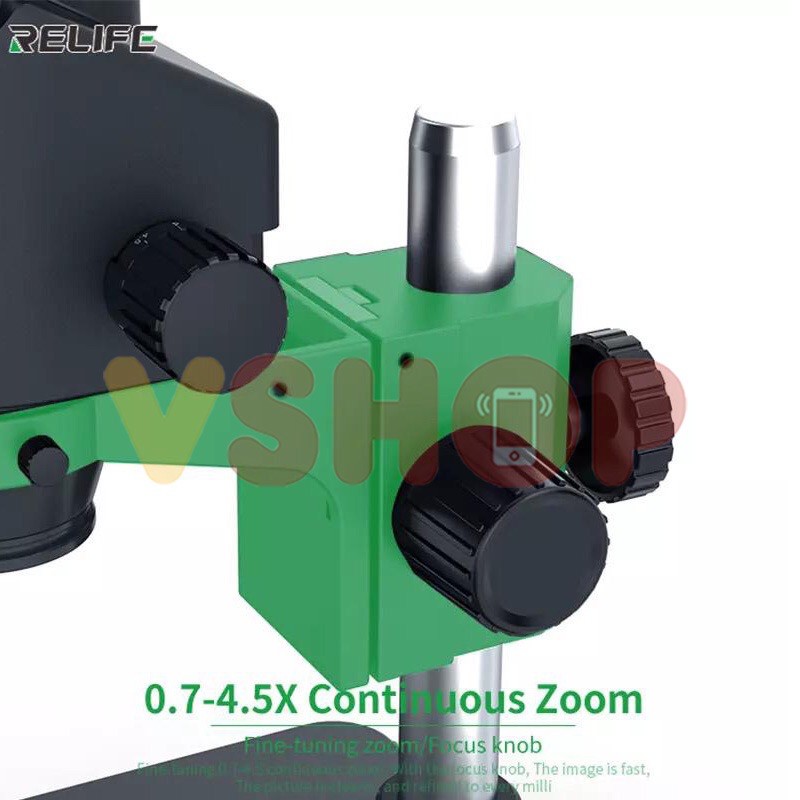 MICROSCOPE MIKROSKOP TRINOCULAR RELIFE RL-M3T + SS-004N + LED LAMP