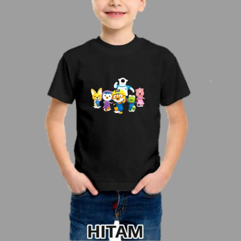 kaos anak gambar pororo/kaos anak laki laki,perempuan/kaos karakter