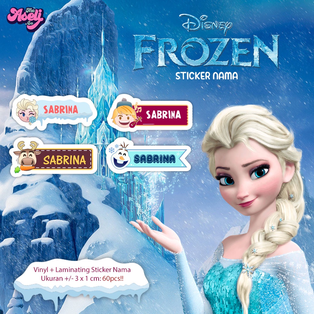 

STIKER NAMA FROZEN