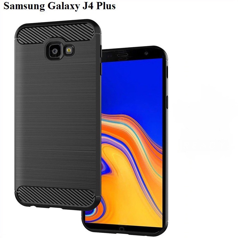 CASE SLIM FIT CARBON IPAKY SAMSUNG GALAXY J4 PLUS SOFTCASE - FA