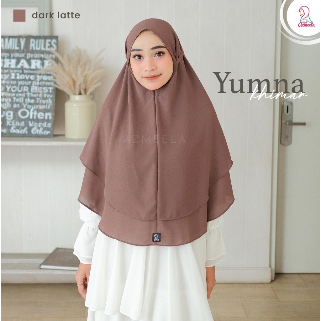 AZMEELA YUMNA KHIMAR TALI NON PAD DUA LAYER