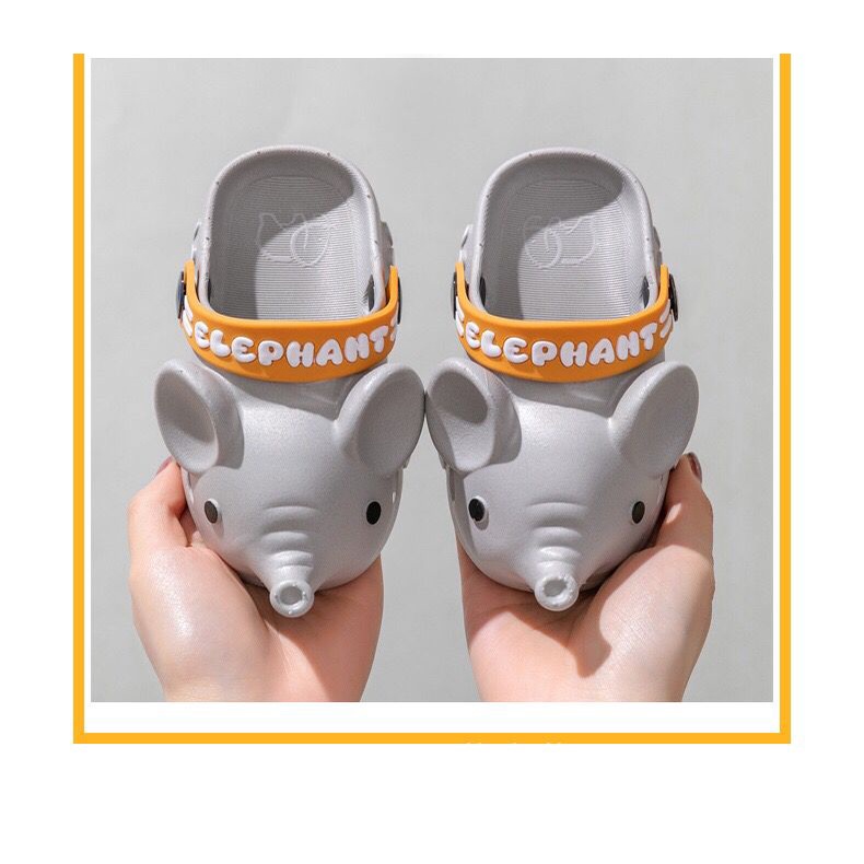 [ PAKAI DUS SEPATU ] Sandal / Sendal Anak Laki-laki Viral Gajah Elephant Bahan Jelly Import Karet Model Lucu 2-5 Tahun GAJAH