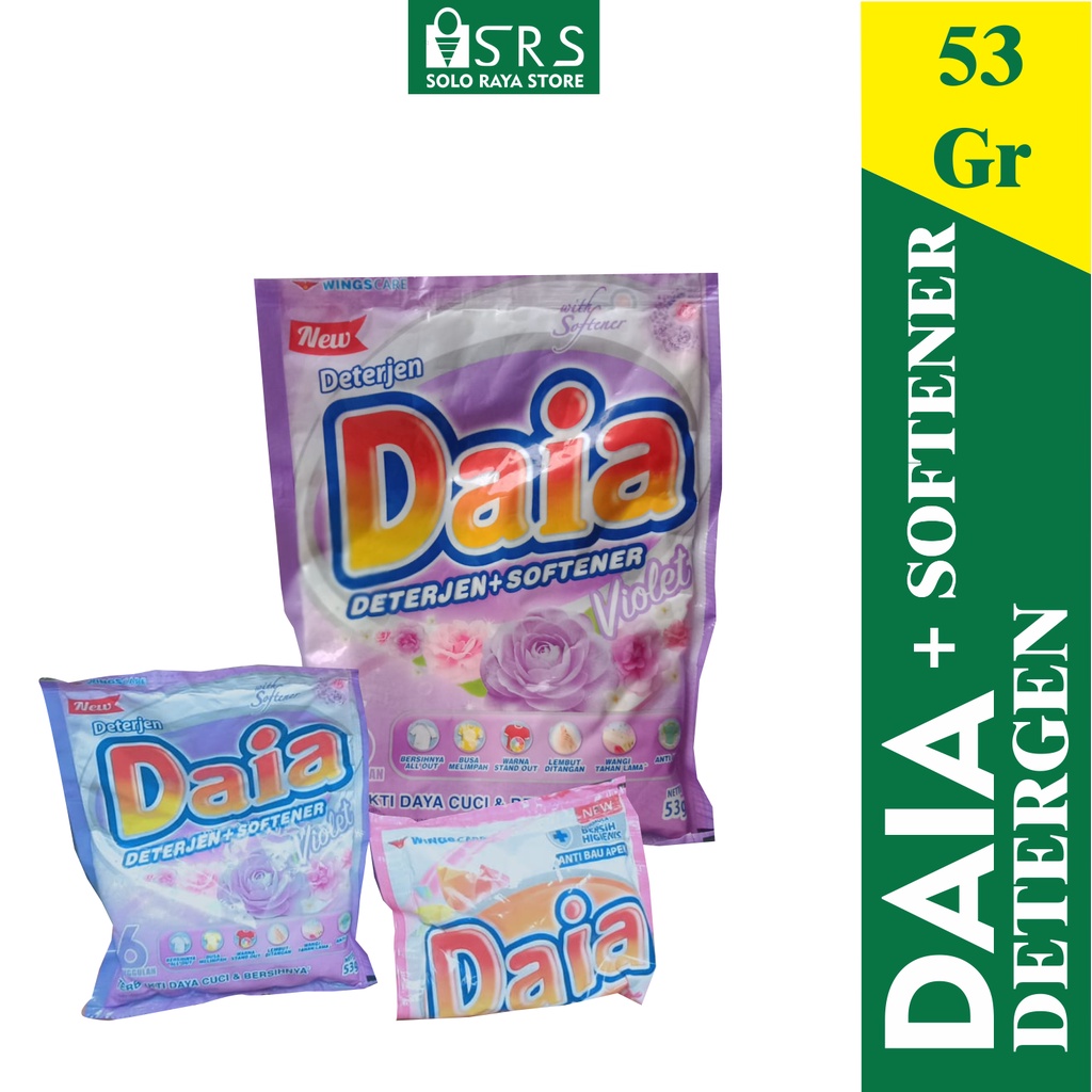 DAIA DETERGEN BUBUK/ DAIA SOFTENER/ DAIA/ DETERGEN MURAH