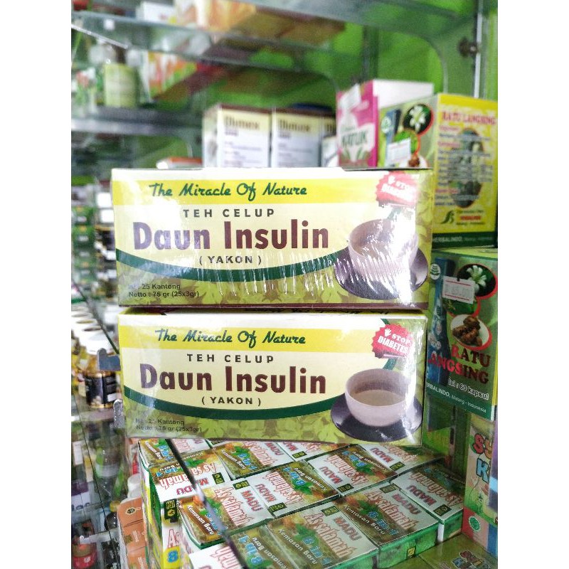 TEH INSULIN PREMIUM TEH DAUN INSULIN YAKON (20KANTUNG) ASLI ORIGINAL OBAT DIABETES