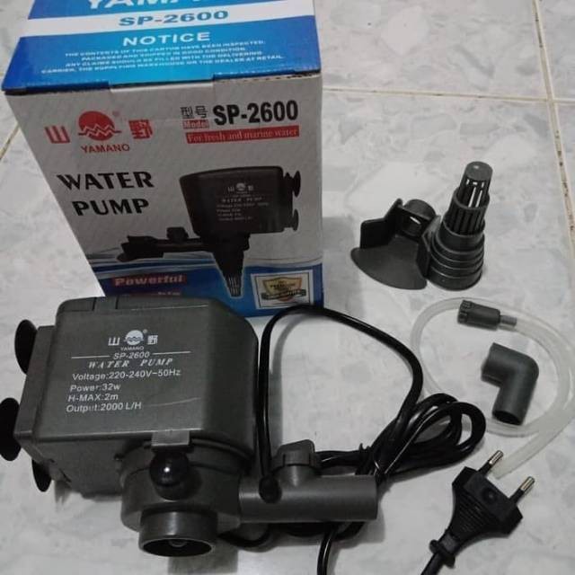 Yamano SP 2600 Pompa Air Celup Water Pump Power Head Aquarium SP2600