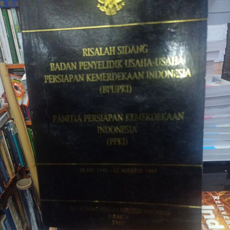 Jual Risalah Sidang Badan Penyelidik Usaha Usaha Persiapan Kemerdekaan ...