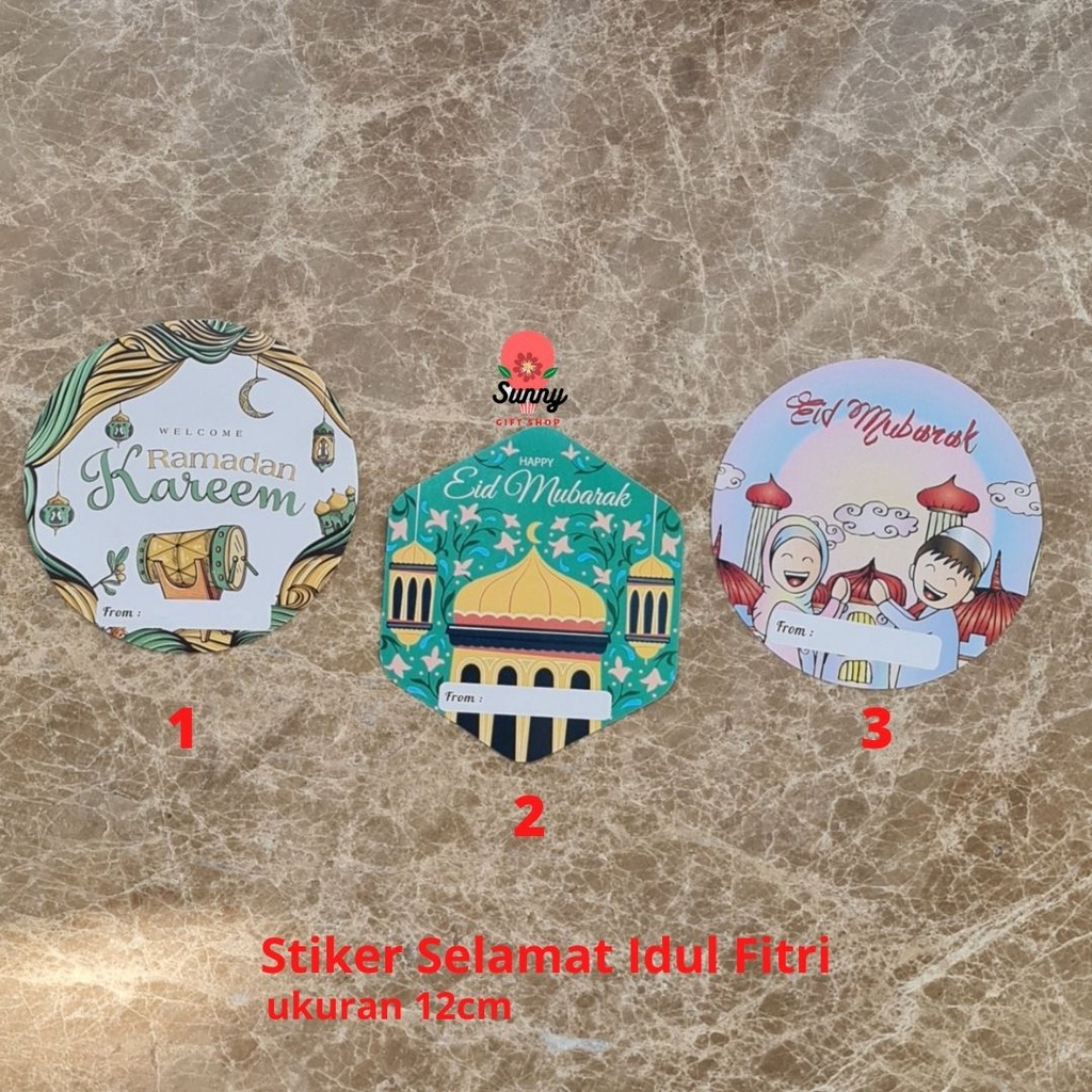 

Stiker Toples kue 12cm / Stiker Selamat Idul Fitri / Stiker lebaran / Stiker murah / Stiker grosir / Stiker kue kering / Stiker ketupat / Stiker masjid