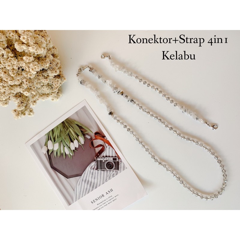 Konektor dan Strap 4in1 masker Nyambung /Lanyard tali dan konektor masker