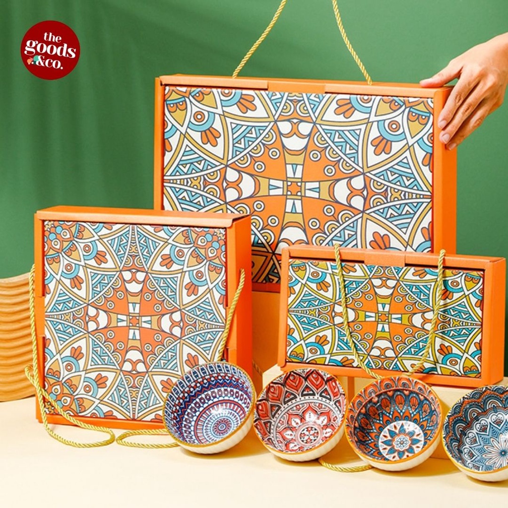 𝐆𝐨𝐨𝐝𝐬𝐂𝐨 Hampers Lebaran Idul Fitri Mangkok Set Premium Eid Mubarak Gift Set Mangkok Keramik Parsel Lebaran Hampers Ramadhan Lebaran