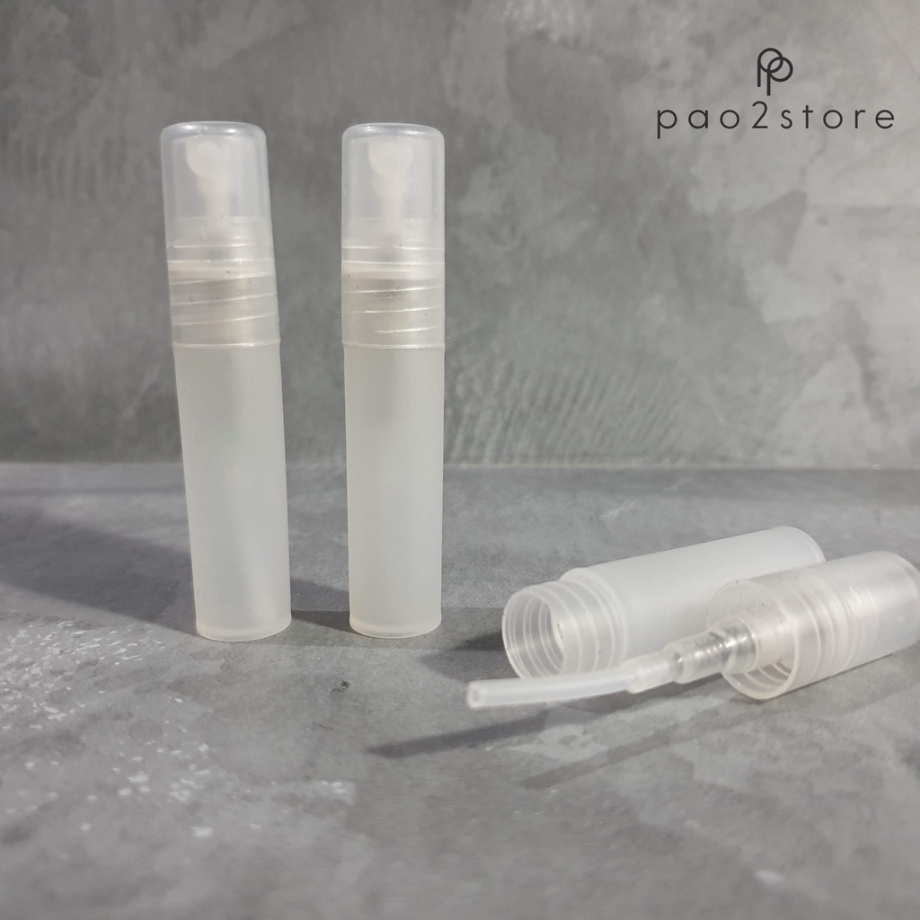 Botol Pen Spray Plastik 5ml - Putih / Doff / Transparan - Isi Ulang Parfum