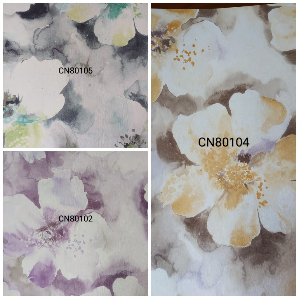 Wallpaper Dinding Bunga Kertas Shopee Indonesia
