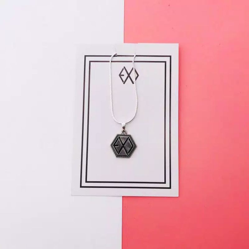 Kalung liontin kpop bts,exo,nct,bp,twice