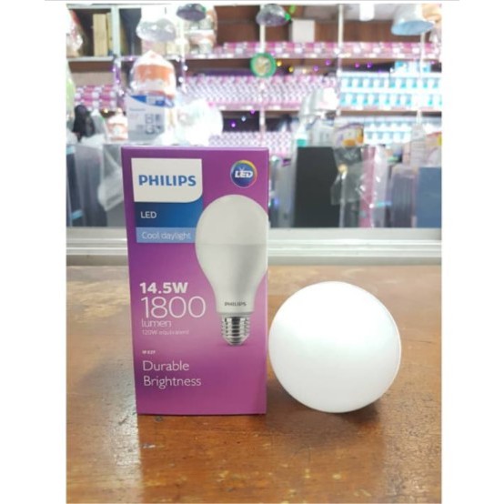 Philips Lampu LED 14,5W Bohlam Putih / Kuning 14,5 w Philips LED 14,5 watt