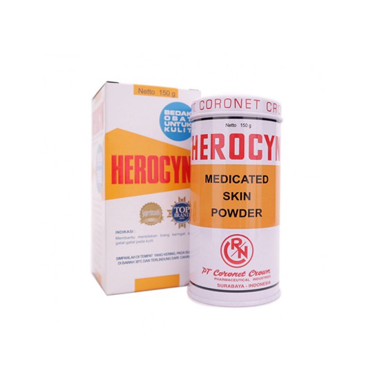 Morinz Herocyn Powder Bedak 85gr &amp; 150gr dan Herocyn Baby 200gr