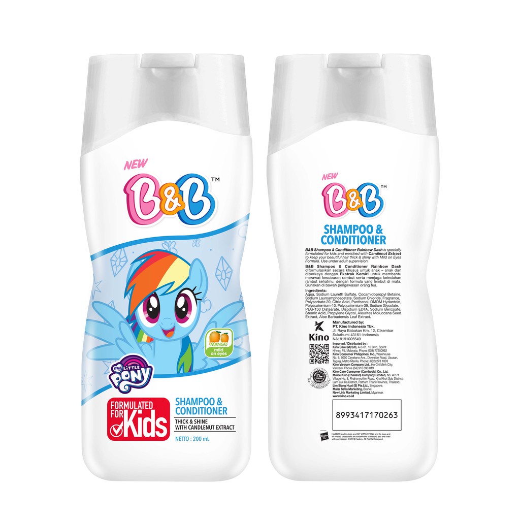 B&amp;B KIDS SHP&amp;CONDI 200ML