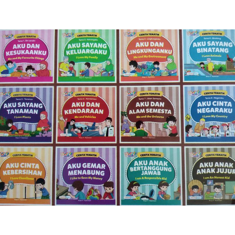 PAKET 12 BUKU CERITA ANAK PAUD-TK CERITA TEMATIK