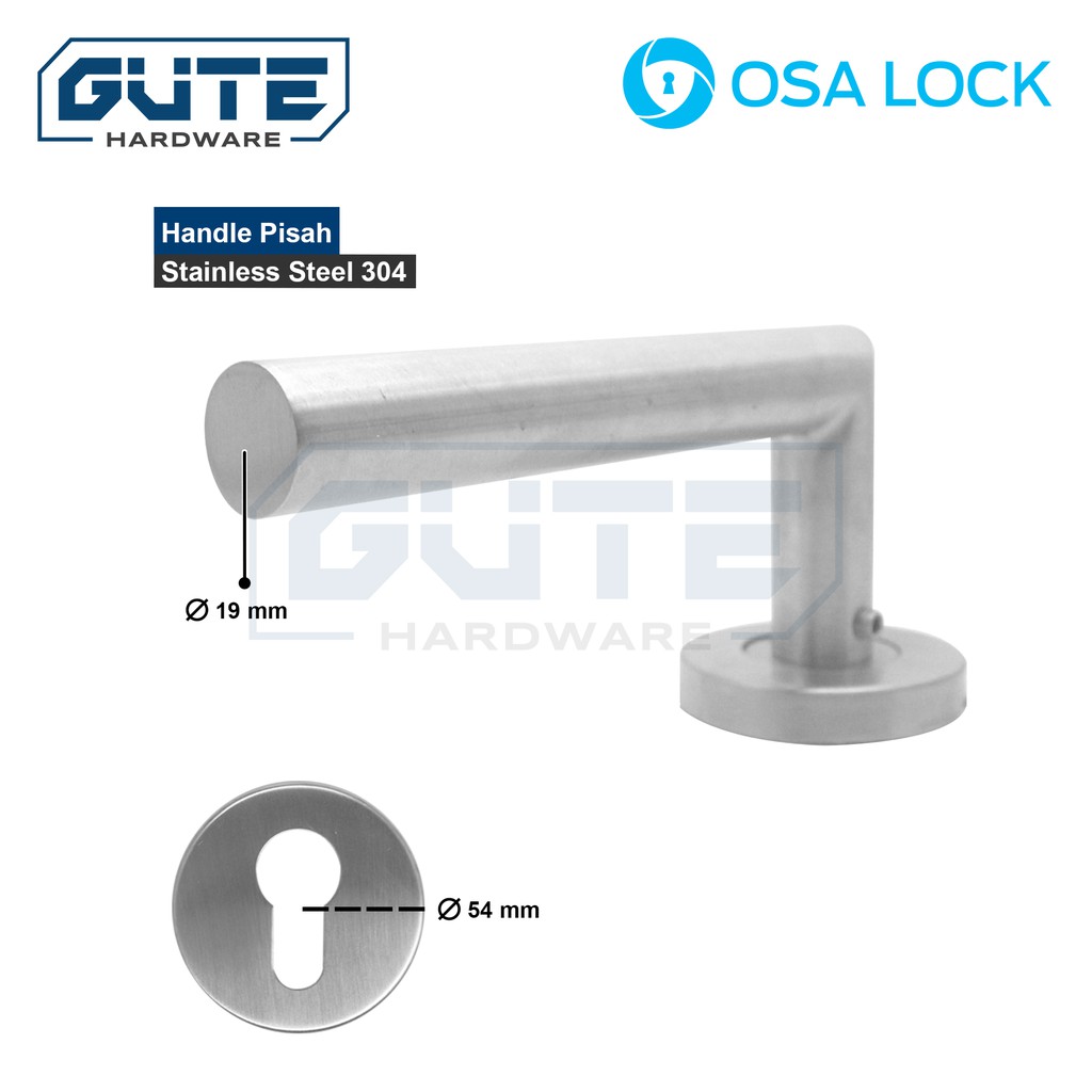 GUTE OSALOCK Kunci Pintu Pisah / Handle Pisah / Separate Door Handle