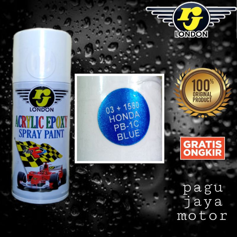 candytone honda pb-1c blue biru honda 150cc rj london pilok pilox cat semprot spray paint untuk motor mobil velg helm kayu besi plastik