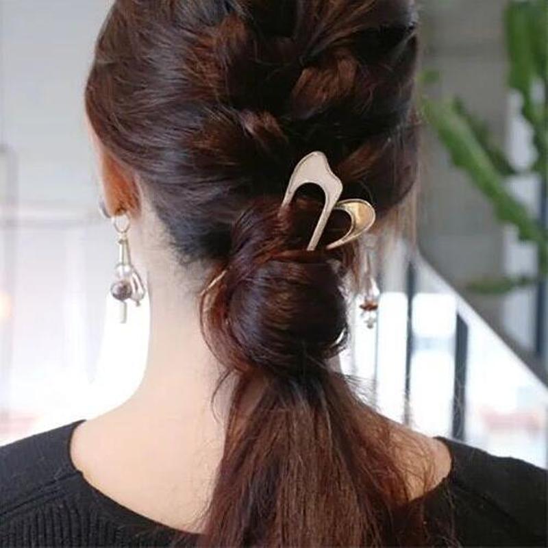 Roselife Nyunyu Jepit Rambut Klasik Bentuk U Bahan Alloy Gaya Korea Untuk Wanita