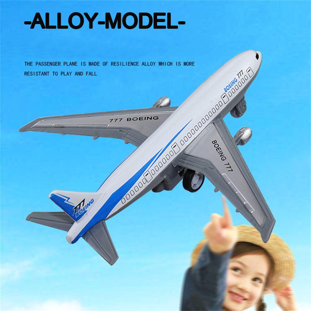 REBUY Rebuy Plane Toys 2 Pcs Hadiah Untuk Lalu Lintas Anak Laki-Laki Mini Hadiah Pesawat Mainan