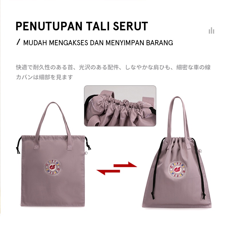 Hathin Muii COLORFUL FOX 0460 Tas Selempang Wanita Shoulder Bag Wanita Hand Bag Wanita Bahan Anti Air