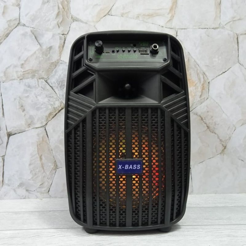 COD✅ SPEAKER BLUETOOTH KARAOKE Fleco F-6011/Speaker Fleco 6.5 Inch free mic+remote