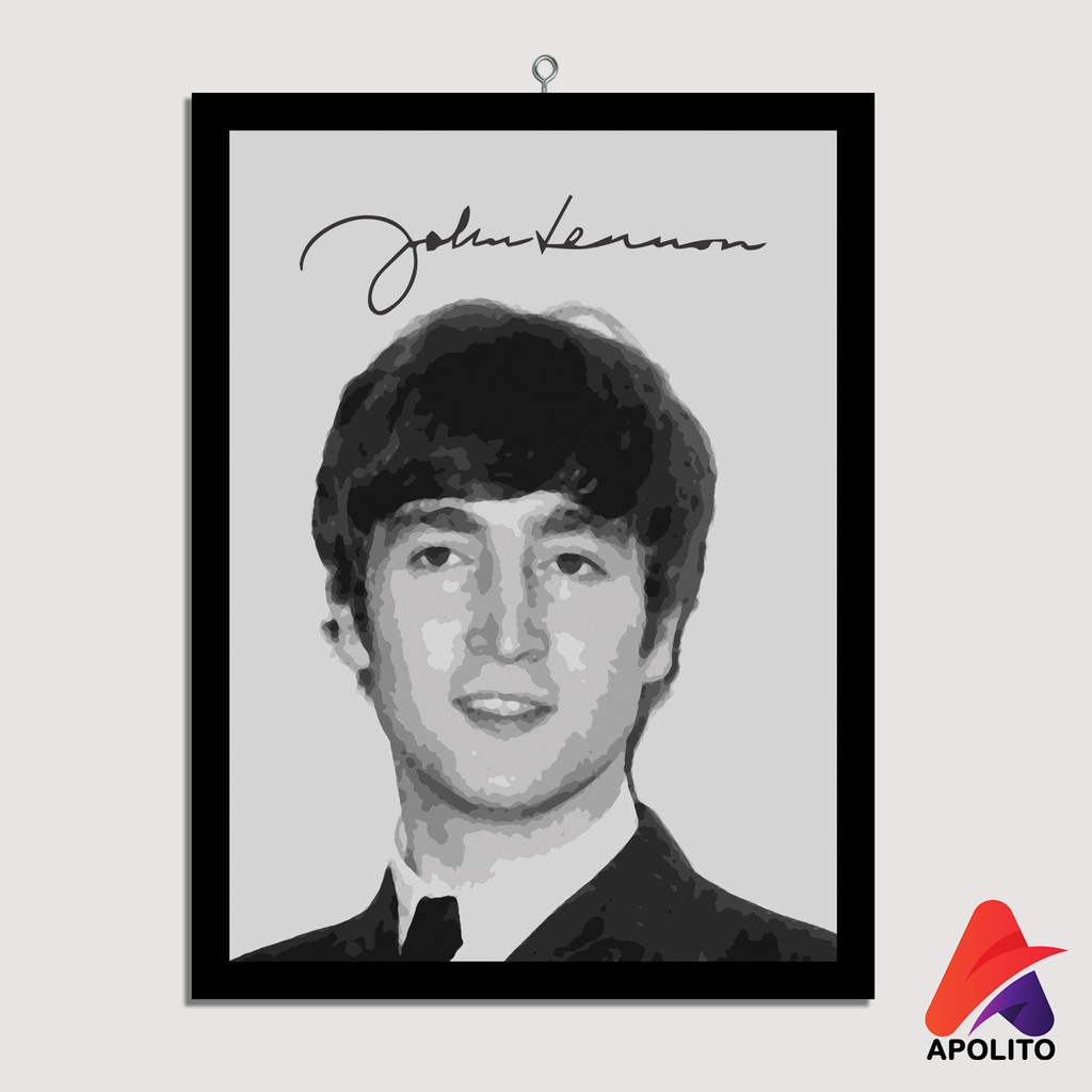 HIASAN DINDING JOHN LENNON PAJANGAN APOLITO (15X20) WALL DECOR JOHN LENNON HIASAN DINDING