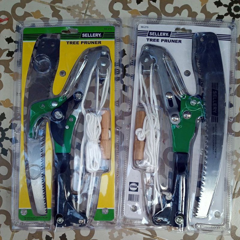 Gunting Batang Dahan Pohon Baja Karbon  Tali Tarik