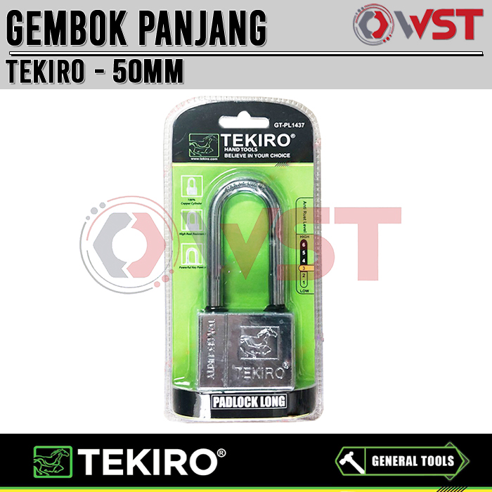 Tekiro Gembok Panjang 50mm / Gembok Pagar Leher Panjang