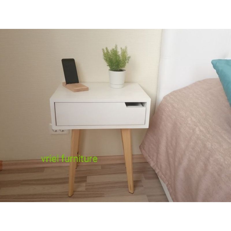 Meja Nakas Minimalis Meja Kamar 1laci meja minimalis