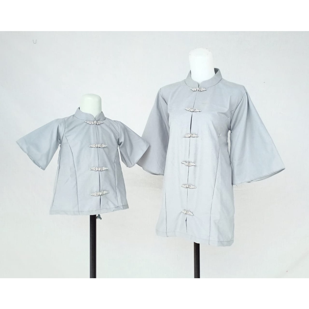 CHEONGSAM COUPLE IBU DAN ANAK / ATASAN CHEONGSAM / KEMEJA CINA / BAJU IMLEK