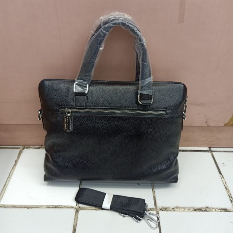 Tas Kantor Phillipe Plain Kulit asli Premium Quality