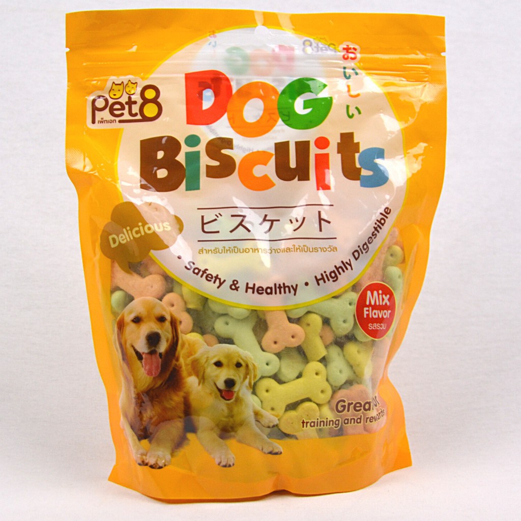 Dog Biscuit Pet8 350Gram Snack Cemilan Anjing Treat Pet 8 Jajan