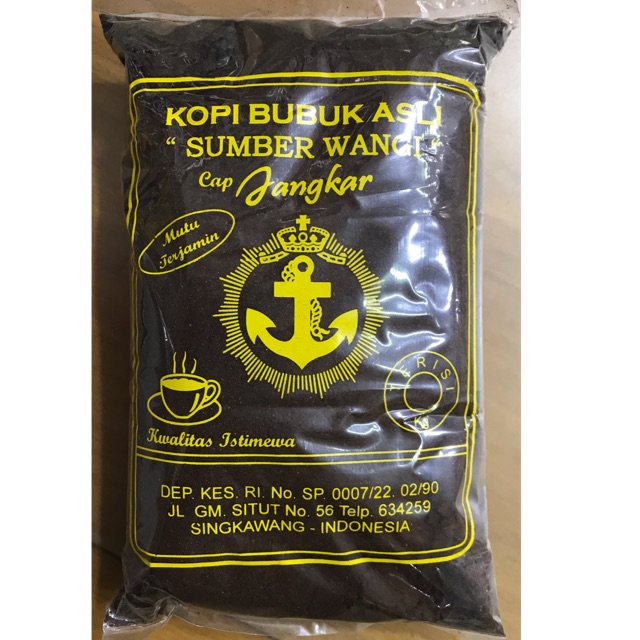 

Kopi Bubuk Sumber Wangi Cap Jangkar Singkawang & Kopi Aming Pontianak 500gr