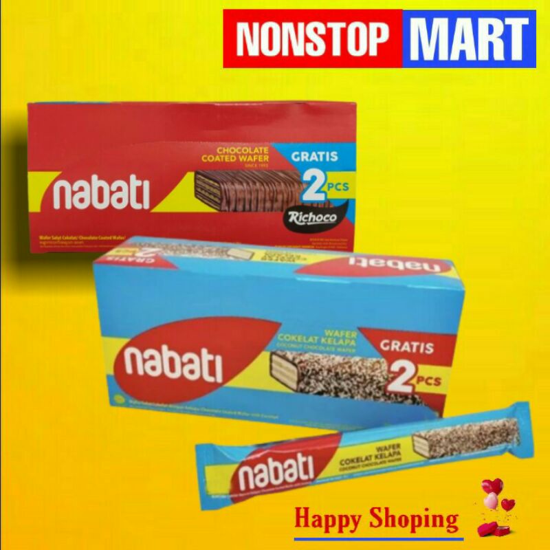 

NABATI Wafer Coklat kelapa/coated isi 12pcs