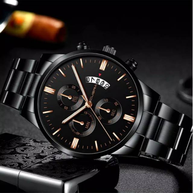 New Year Sale】【BARU 12】Jam Tangan Pria Tahan Air CUENA 845