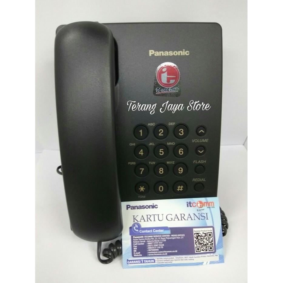 

Telepon Kabel Panasonic KX-TS505MX (Hitam) Pesawat Telepon RumahTS 505
