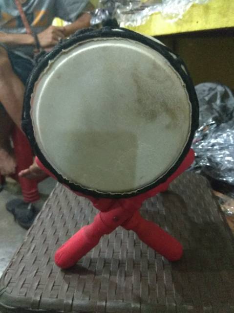 (BISA COD) ALAT MUSIK TRADISIONAL KENDANG 25 CM BAHAN KULIT KAMBING - MAINAN ANAK &amp; PAJANGAN