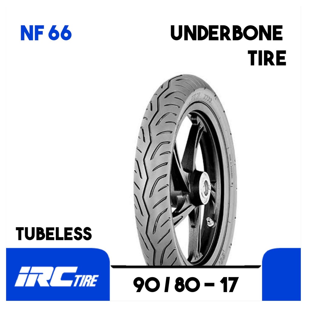 BAN LUAR MOTOR IRC NF66 UKURAN 90/80 RING 17 TUBELESS