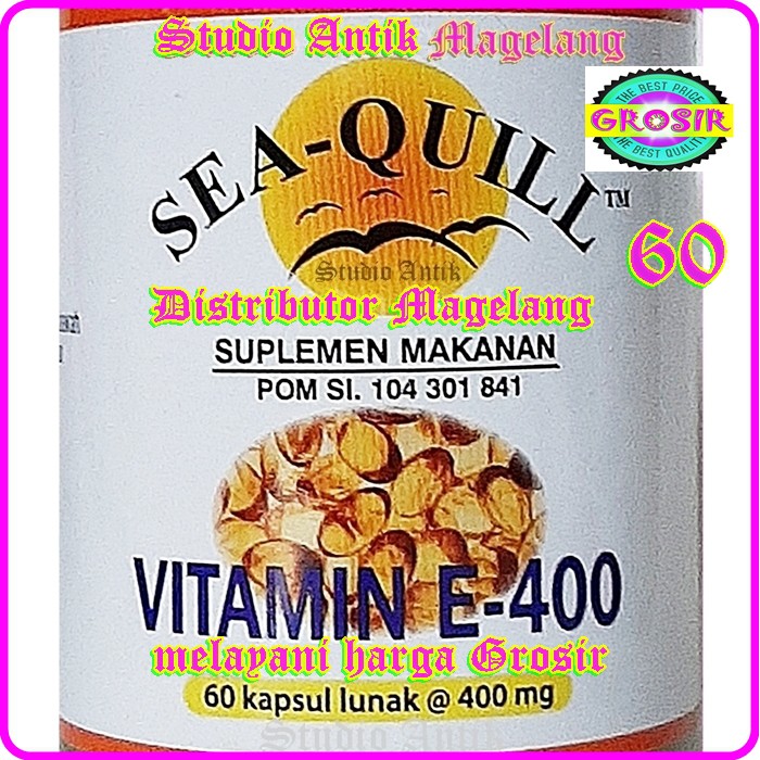 SEA QUILL VITAMIN E400 isi 60 - 22200 - GROSIR SEA QUILL - DISTRIBUTOR SEA QUILL - VITAMIN - STAMINA