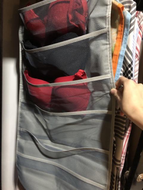 Hanging Underwear Pouch 30 Sekat H791 2 Sisi Tempat Bra Panties Muat Banyak