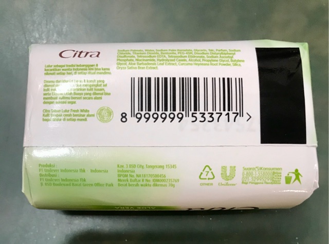 Citra Sabun Mandi 70 Gram