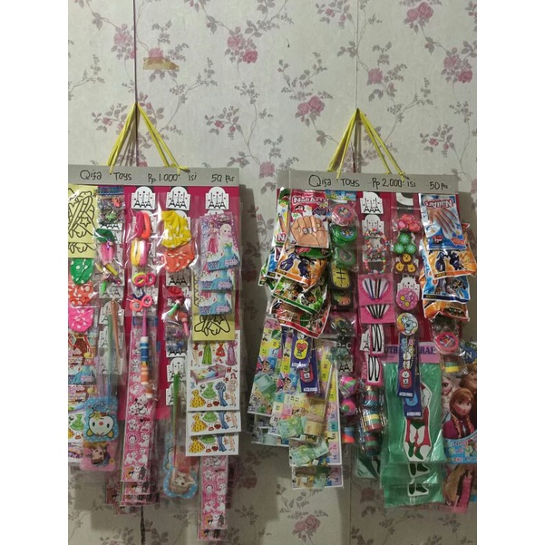 Mainan renceng serba 1000 an isi 50pcs