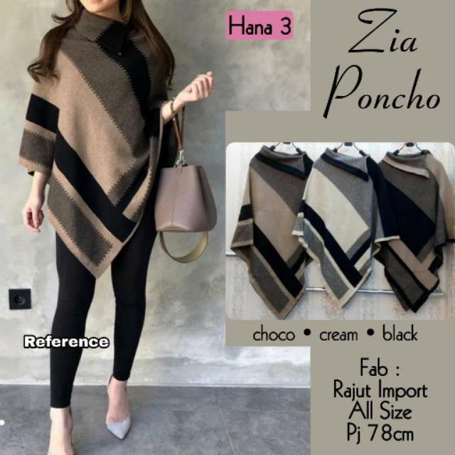 Zia poncho rajut