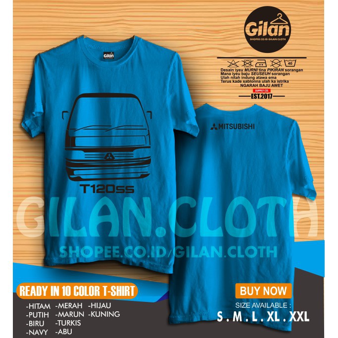 KAOS BAJU MOBIL MITSUBISHI COLT T120SS  KAOS OTOMOTIF - GILAN CLOTH -AMD CLOTHING
