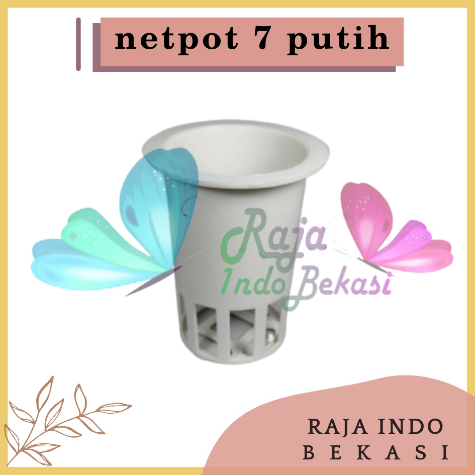 Netpot 7cm Tinggi Putih Diameter 5cm Tebal - Netpot 7 Cm Hidroponik Grosir Murah