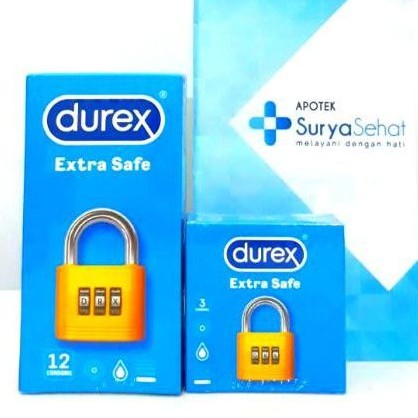 Durex Extra Safe 3s/12s - Kondom Durex Extra Safe- Apotek Surya Sehat