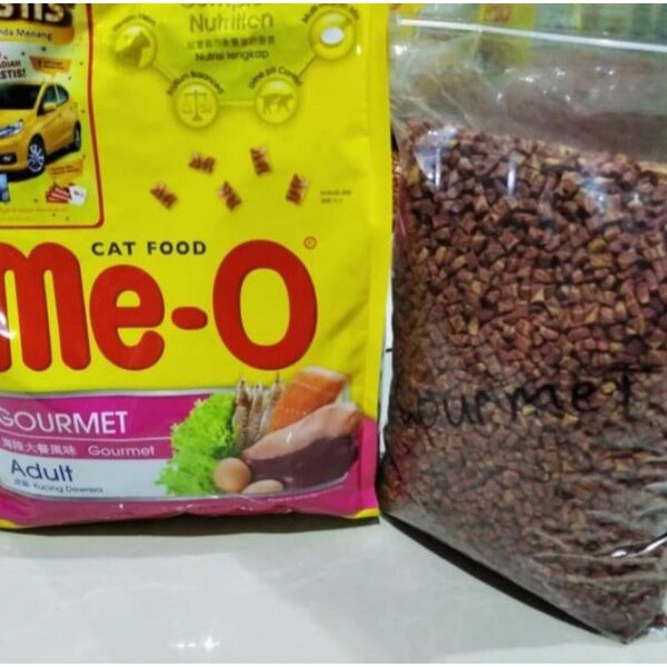 Makanan Kucing Me-O Meo Gourmet Adult Kemasan Repack 1kg 1 Kg Cat Food