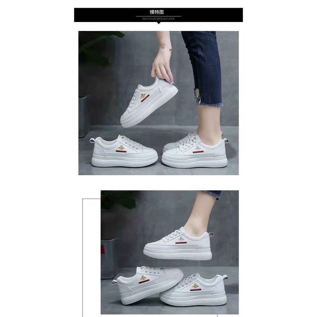 Free Box Sepatu NS661 Sepatu sneakers wanita import terlaris sneakers wanita korea style sneakers kulit sintesis