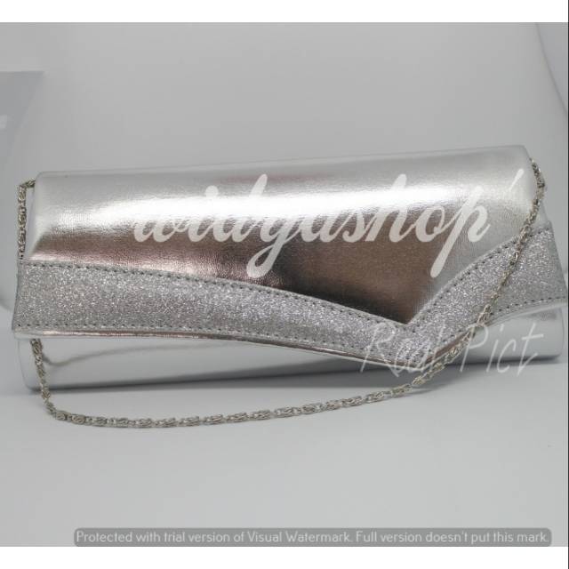 Tas Wanita Glitter dompet pesta